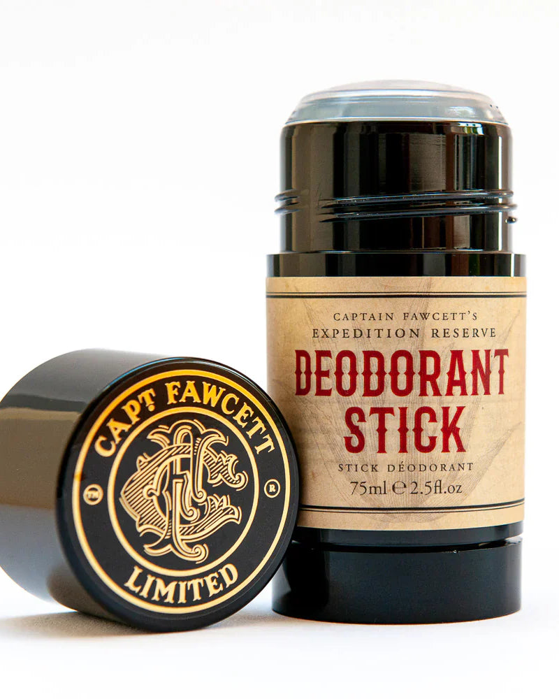 Desodorante Expedition Reserve Captain Fawcett Aroma Cedro – detalle