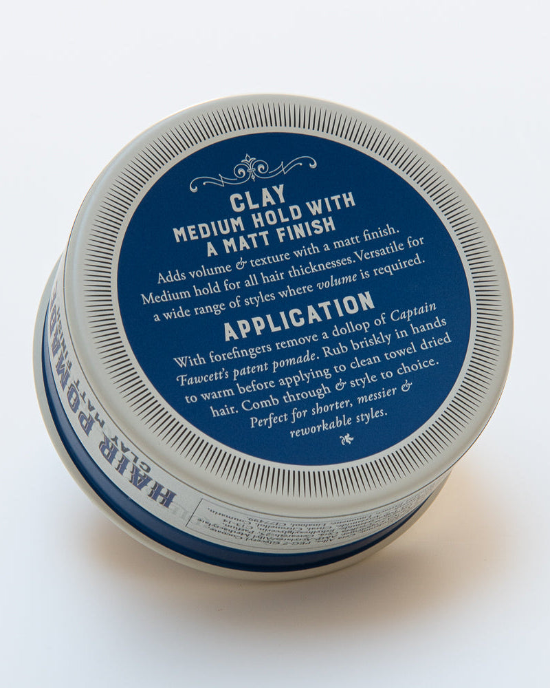 Pomada Clay Acabado Mate Captain Fawcett – vista cercana