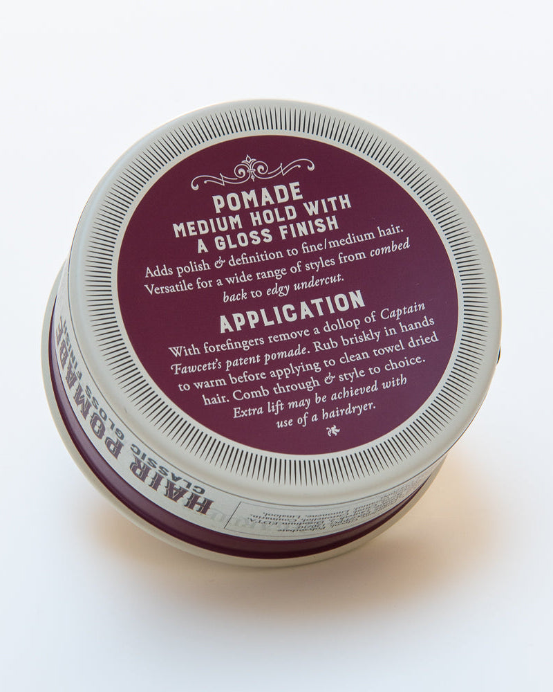 Pomada para Cabello Classic Captain Fawcett – vista cercana