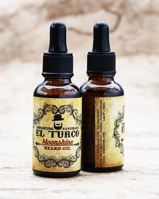 Aceite para Barba Moonshine 30ml – Aroma Dulce – presentación