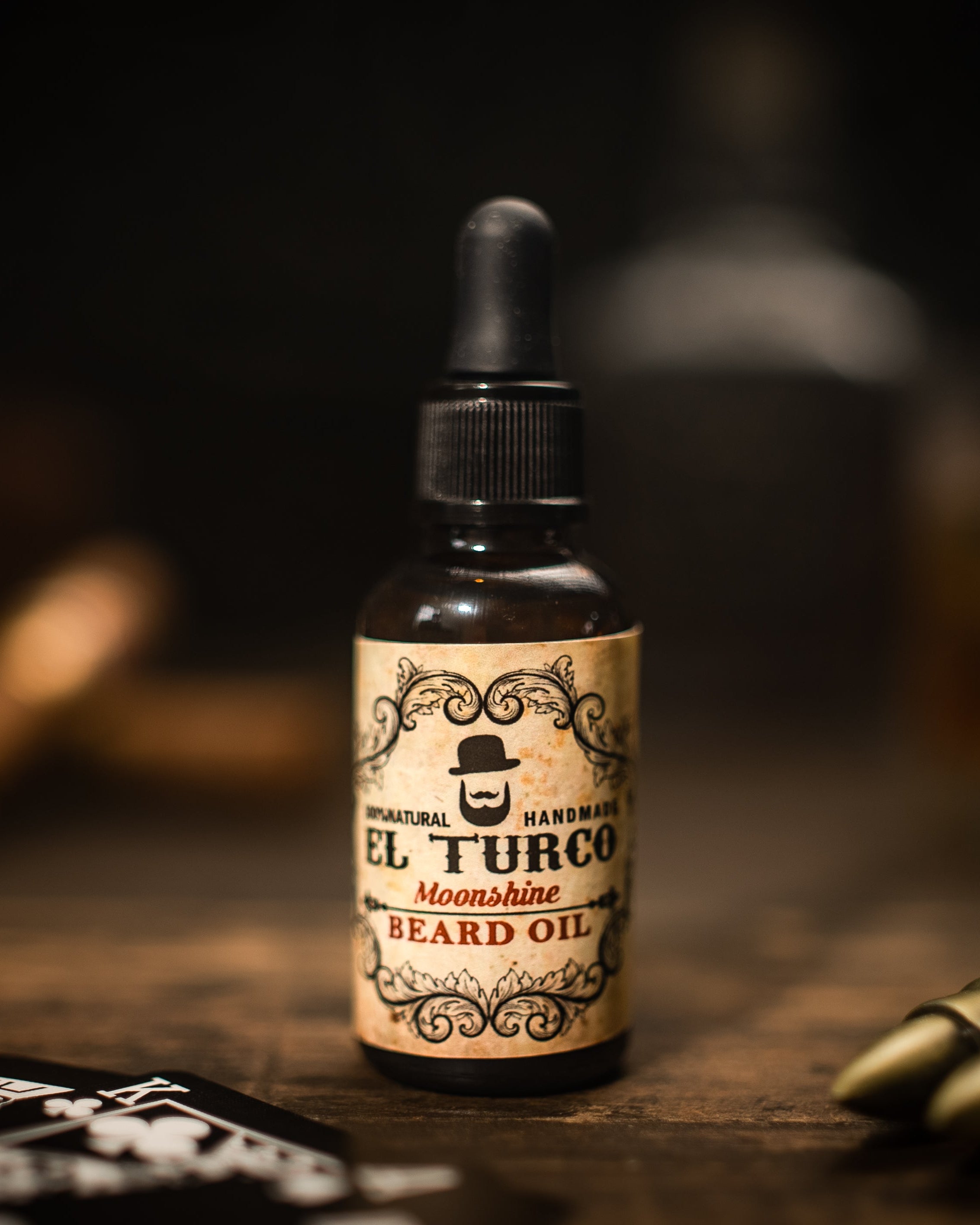 Aceite para Barba Moonshine 30ml – Aroma Dulce – detalle