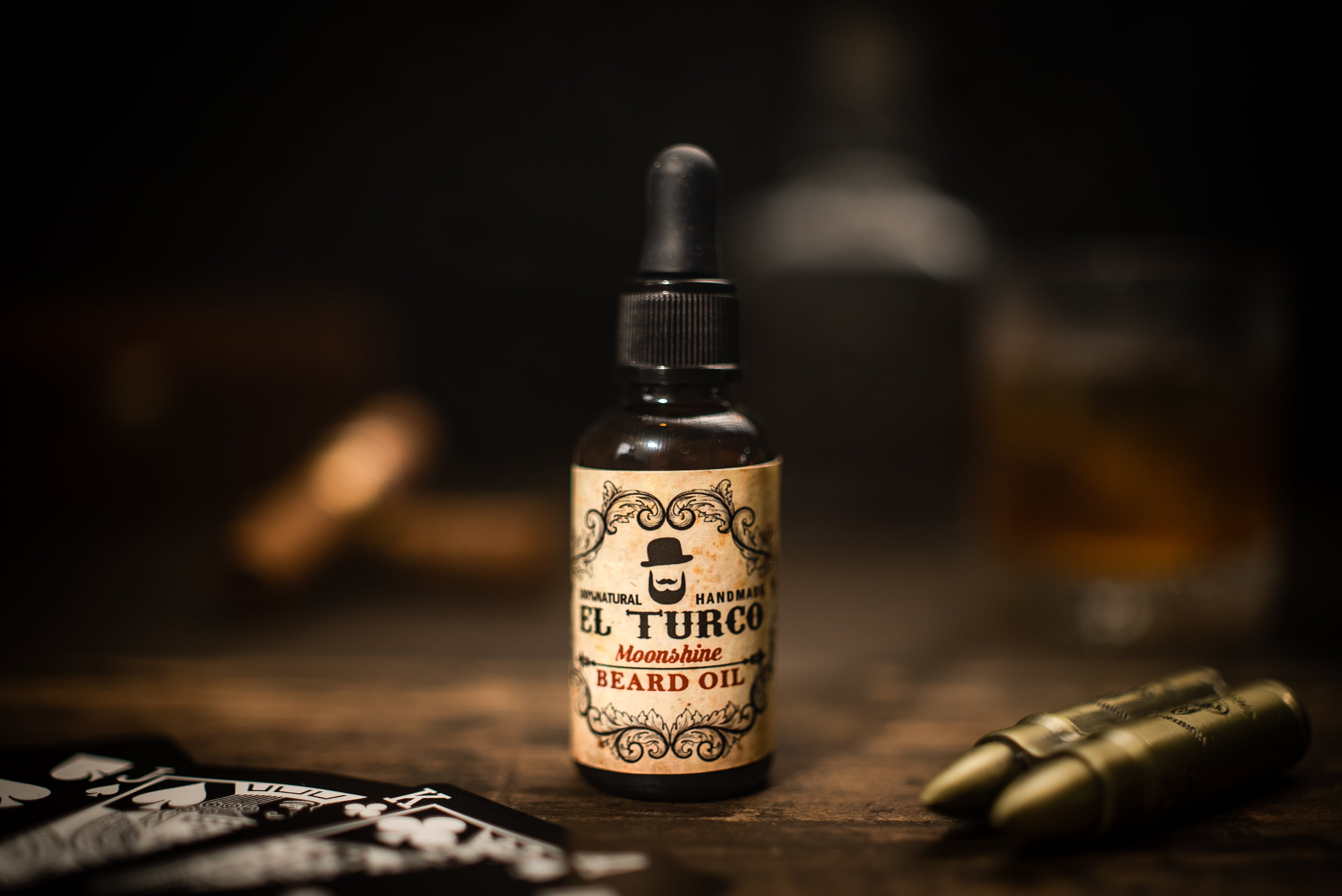 Aceite para Barba Moonshine 30ml – Aroma Dulce – detalle