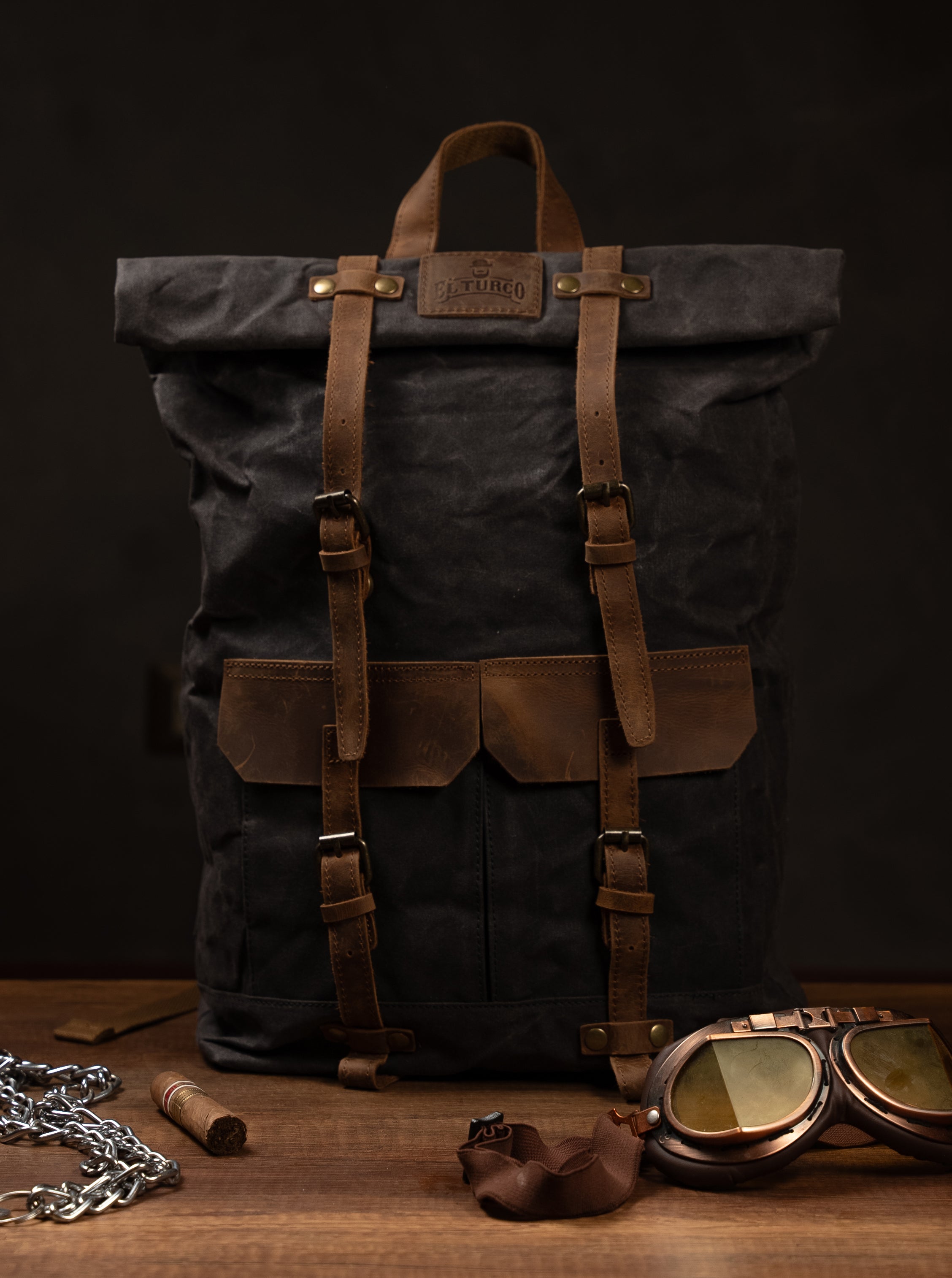 Mochila British Soldier Cuero y Lona Impermeable – alternativa