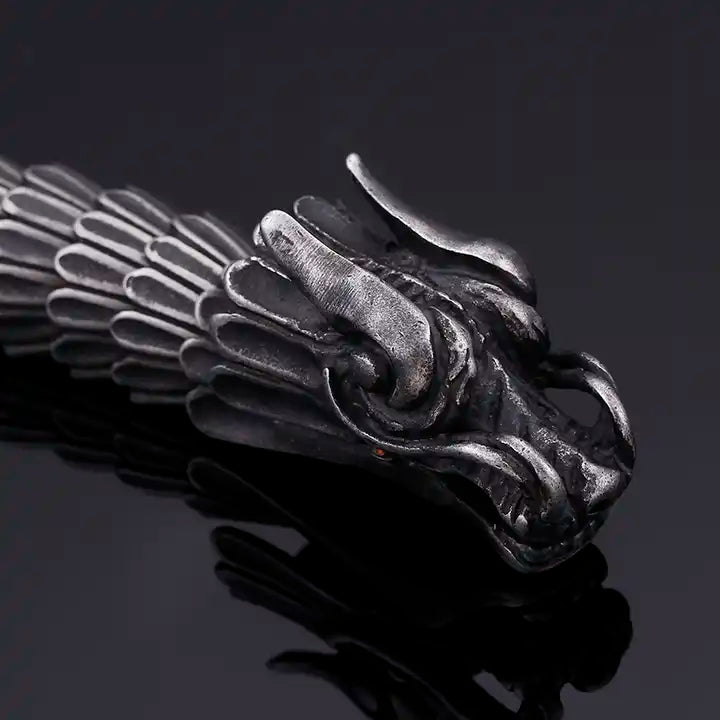 Pulsera Dragon Acero Inoxidable 20-24cm – uso