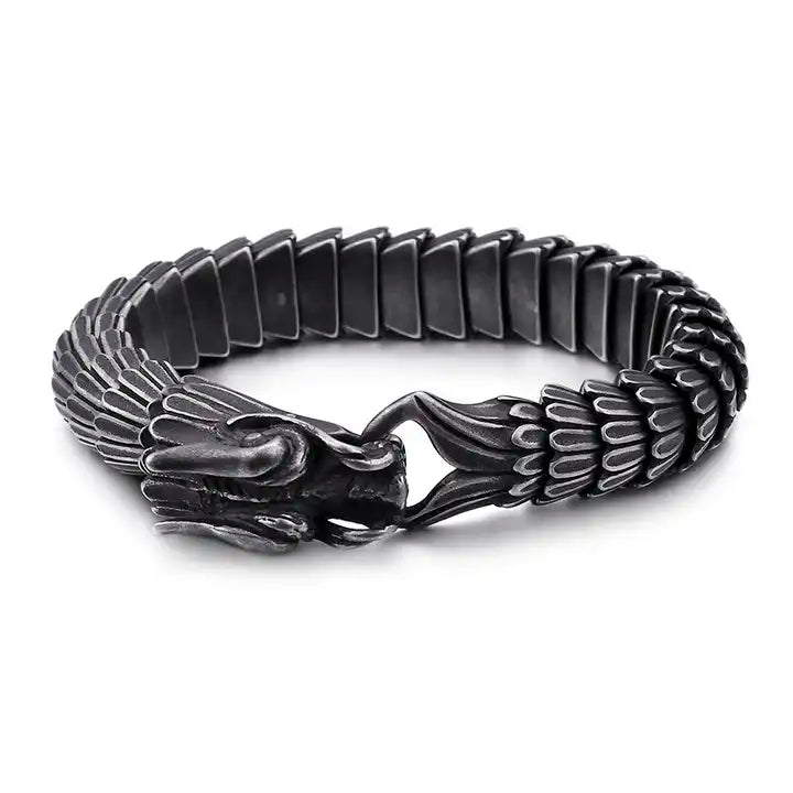Pulsera Dragon Acero Inoxidable 20-24cm – perspectiva
