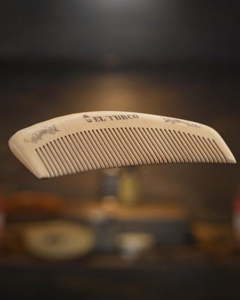 Peine de Madera para Barba y Cabello – detalle