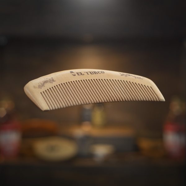Peine de Madera para Barba y Cabello – detalle