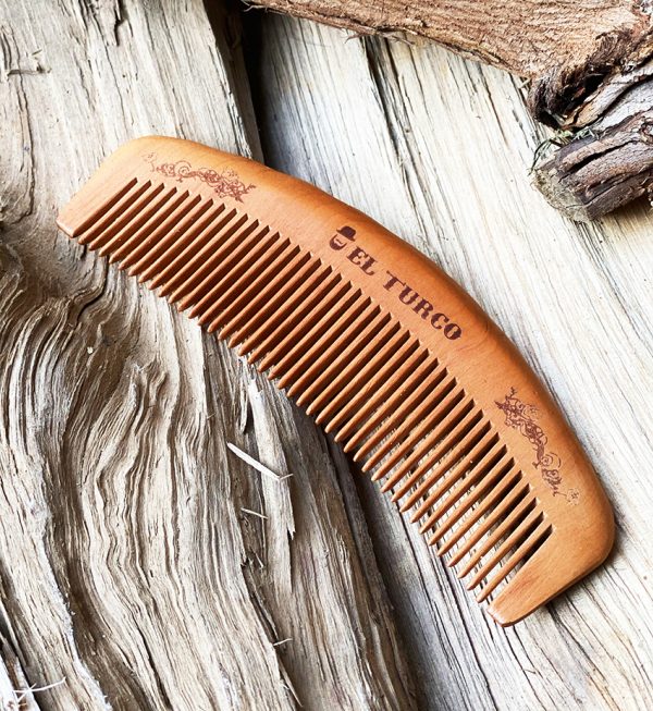Peine de Madera para Barba y Cabello – vista