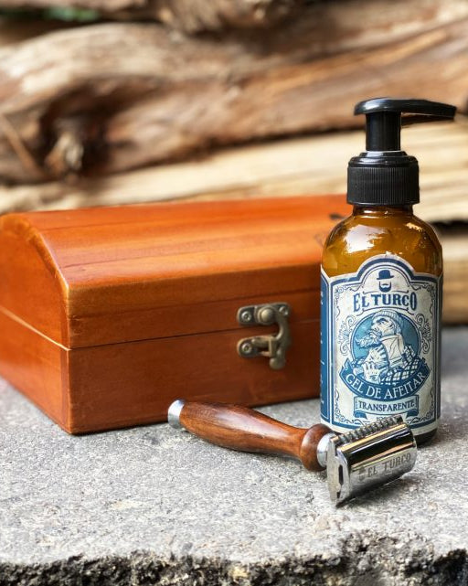 Kit Gentleman: Safety Razor de Madera + Gel – vista