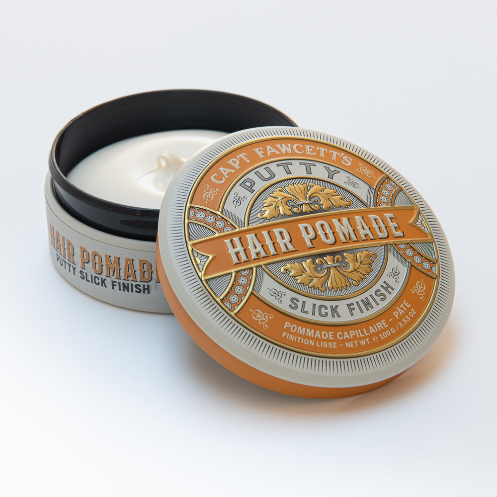 Pomada Putty Fijación Fuerte Captain Fawcett – detalle