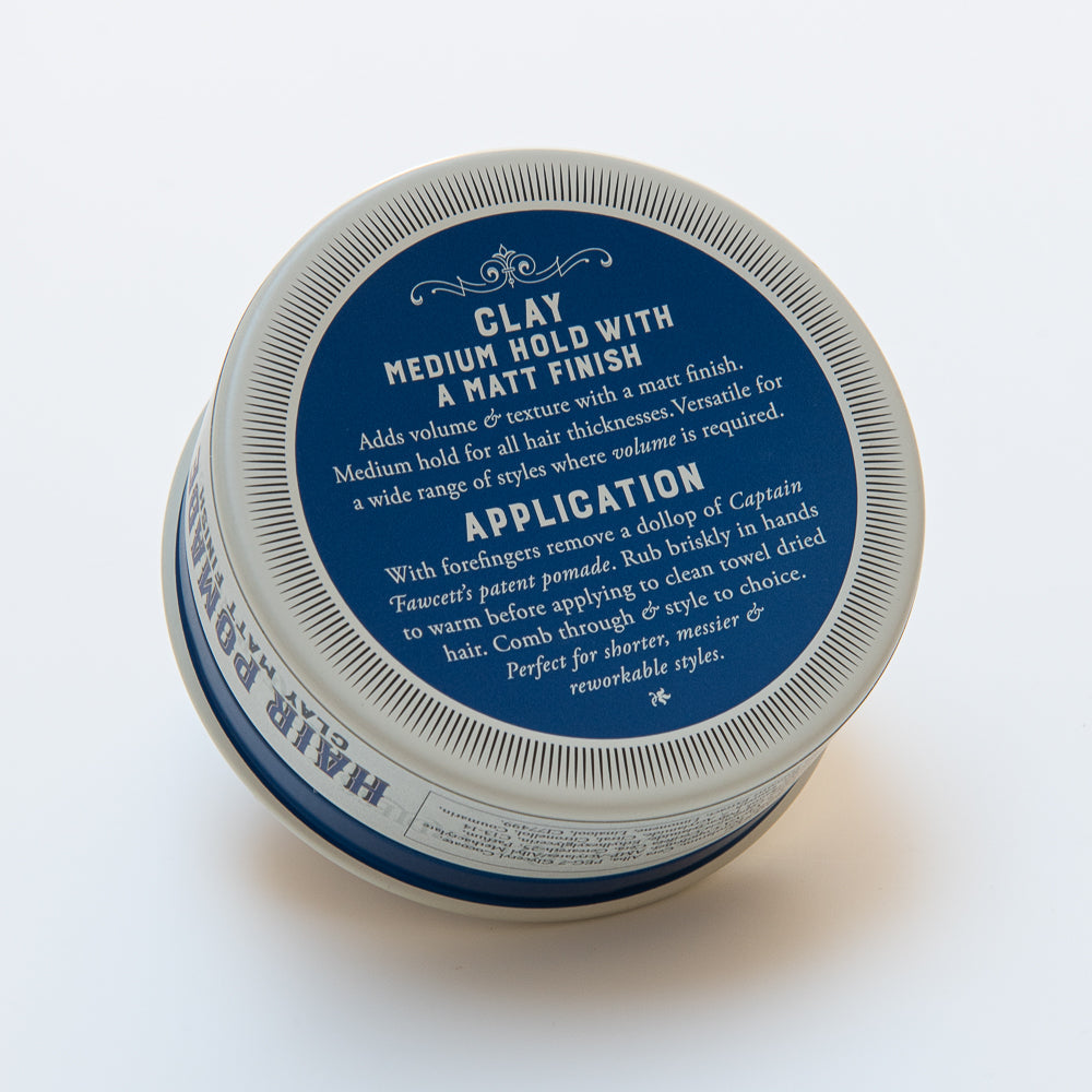 Pomada Clay Acabado Mate Captain Fawcett – vista cercana