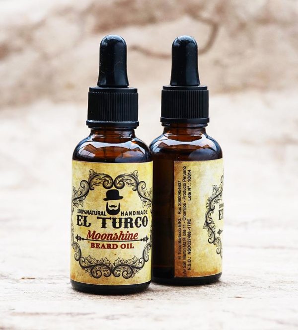 Aceite para Barba Moonshine 30ml – Aroma Dulce – presentación