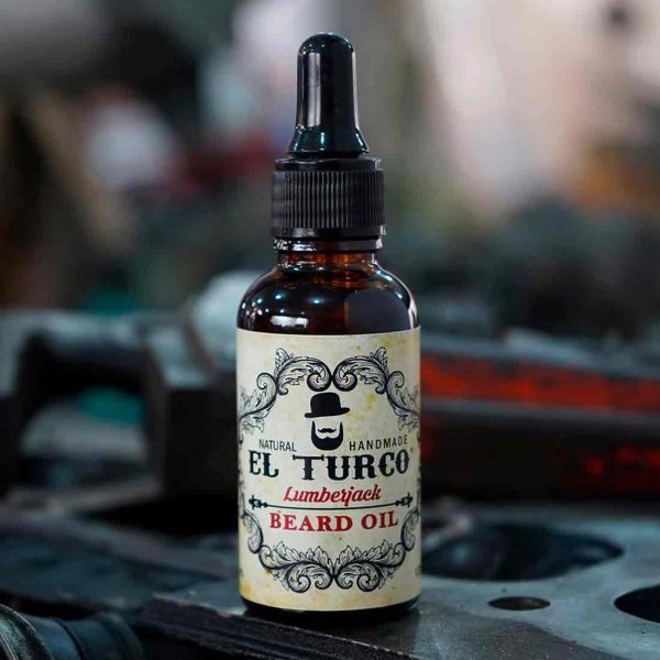 Aceite para Barba Lumberjack 30ml – Cedro y Eucalipto – detalle