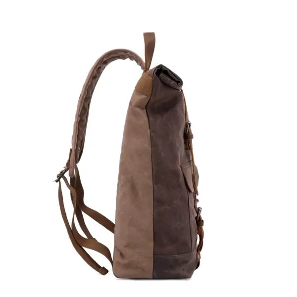 Mochila British Soldier Cuero y Lona Impermeable – detalle