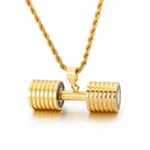 Dije Mancuerna Acero Inoxidable Dorado / Plata – vista cercana