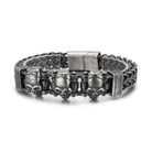 Pulsera Acero Inoxidable 3 Skull 23cm – vista