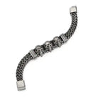 Pulsera Acero Inoxidable 3 Skull 23cm – presentación