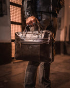 Maletín Business Bag de Cuero Genuino para Hombre – detalle