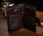 Billetera de Cuero Genuino Classic Horse – detalle