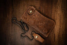 Billetera Larga Dragon Cuero Genuino con Cadena – vista