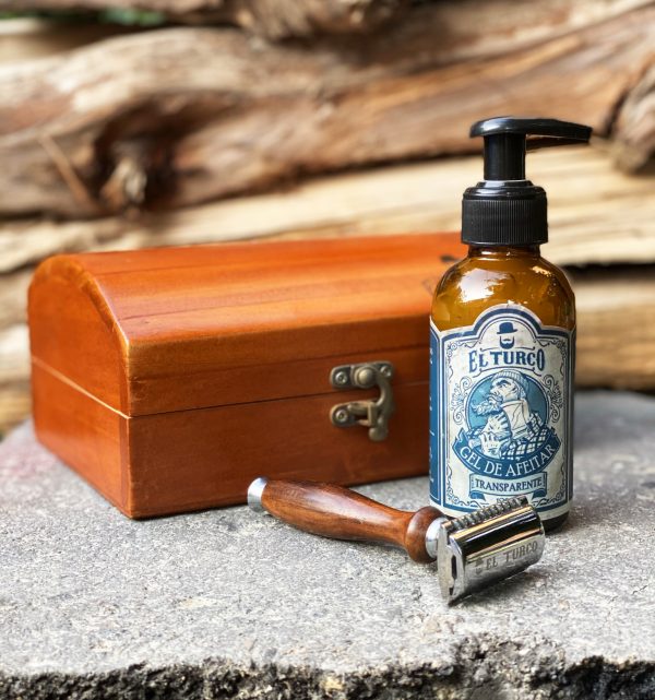 Kit Gentleman: Safety Razor de Madera + Gel – vista